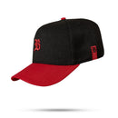 Boné Snapback Preto Basic Vermelho