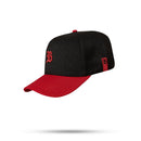 Boné Kids Snapback Preto Basic Vermelho