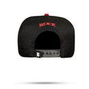 Boné Snapback Preto Basic Vermelho