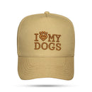 Boné Snapback Bege I Love My Dogs