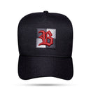 Boné Snapback Preto Chess Logo Vermelho