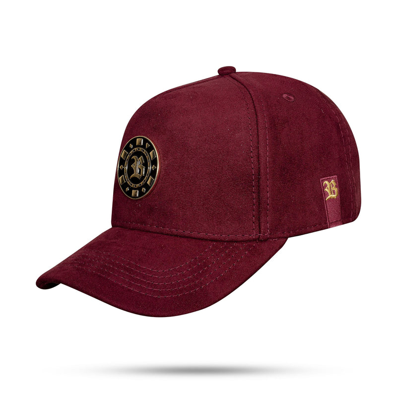 Boné Snapback Suede Vinho All In Gold Edition