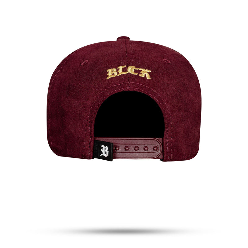 Boné Snapback Suede Vinho All In Gold Edition