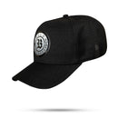 Boné Snapback Preto Follow Degradê 3D Cinza