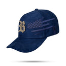 Boné Snapback Suede Azul Marinho USA Limited Metal Strass