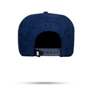 Boné Snapback Suede Azul Marinho USA Limited Metal Strass