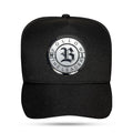 Boné Snapback Preto Follow Degradê 3D Cinza