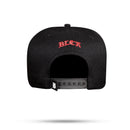 Boné Snapback Preto BLCK Aba Couro