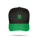 Boné Kids Snapback Preto Basic Verde Bandeira