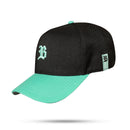 Boné Snapback Preto Basic Verde Água