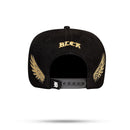 Boné Snapback Suede Preto Wings 2k26 - Ed. Limitada