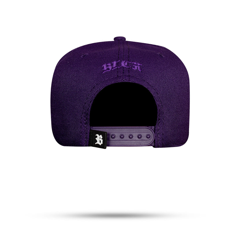 Boné Snapback Basic Roxo Logo Contour