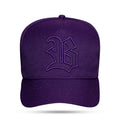 Boné Snapback Basic Roxo Logo Contour