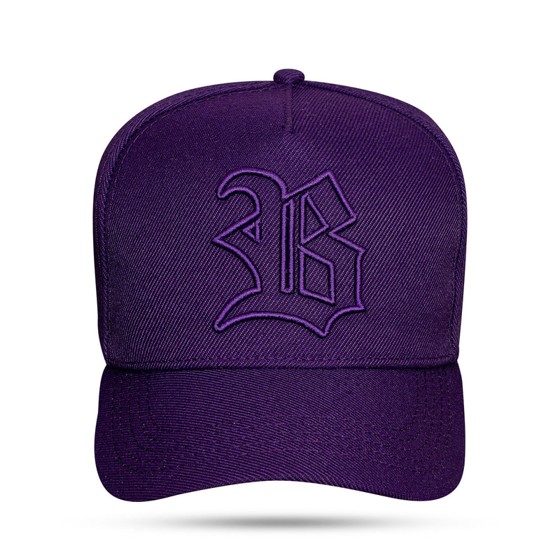 Boné Snapback Basic Roxo Logo Contour