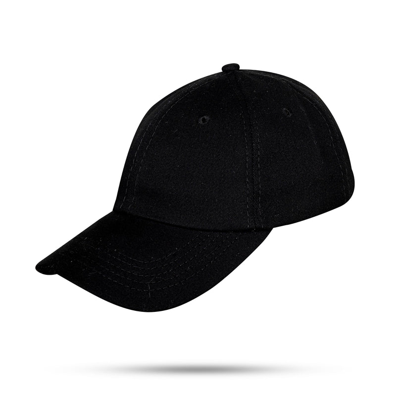 Kit 3 Bonés Dad Hat Basic Liso - Preto, Off-White e Azul Marinho
