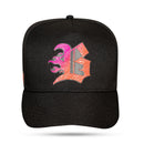 Boné Snapback Preto Speed Rosa