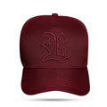 Boné Snapback Basic Vinho Logo Contour