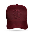Boné Snapback Basic Vinho Logo Contour