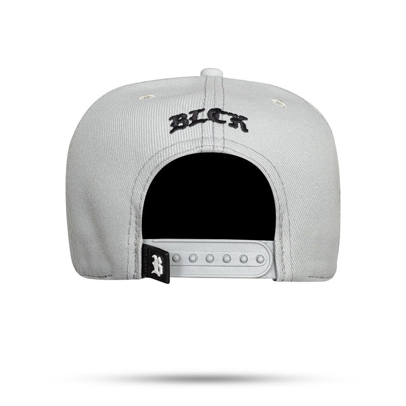 Boné Snapback Cinza Zig Zag