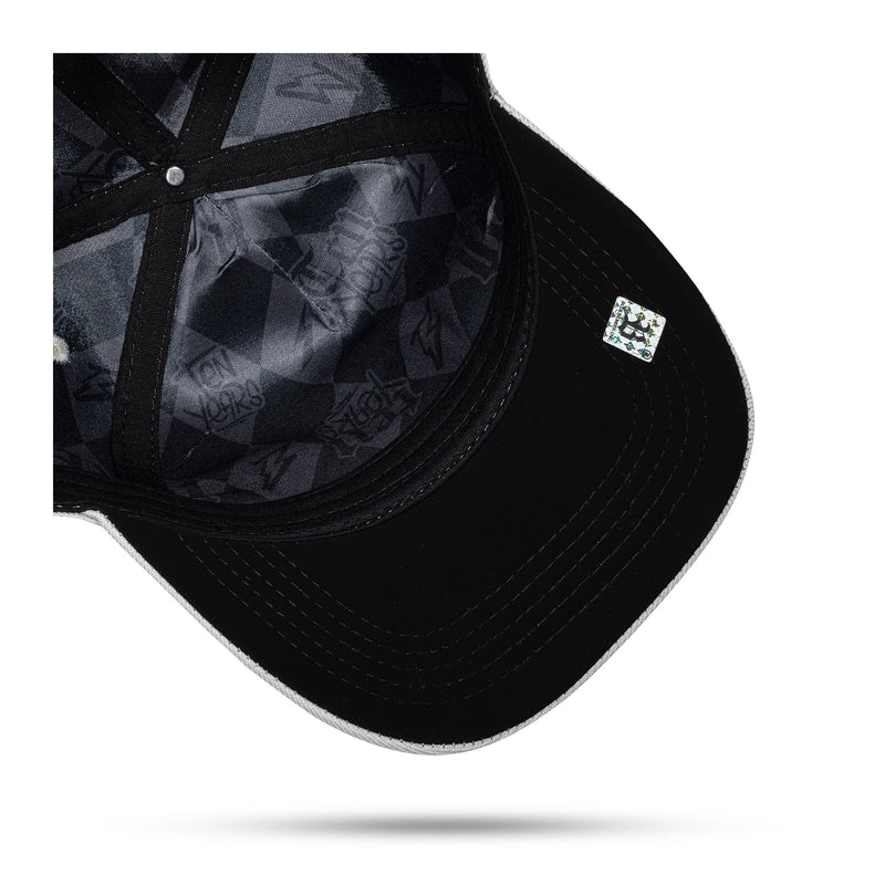 Boné Snapback Cinza Zig Zag