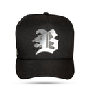 Boné Snapback Preto Speed Silver