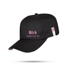 Boné Strapback Preto Logo Pink Effect