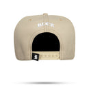 Boné Snapback Bege Aba Couro Brown