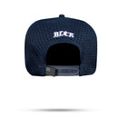 Boné Snapback Azul Trucker Laser Branco USA