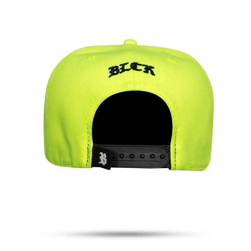 Boné Snapback Amarelo Flúor Zig Zag