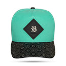 Boné Snapback Verde Água Iconic