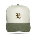 Boné Strapback Off White Absolute Gold Aba Cotelê Verde