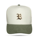 Boné Strapback Off White Absolute Gold Aba Cotelê Verde