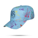 Boné Snapback Azul Claro Watercolor