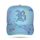 Boné Snapback Azul Claro Watercolor