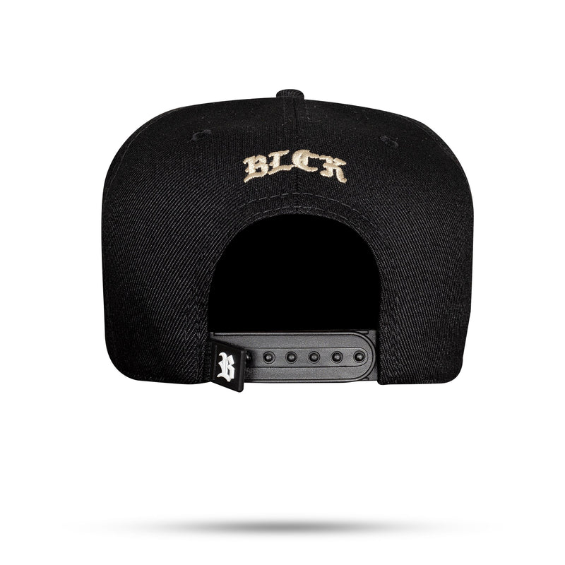 Boné Snapback Logo Verniz Gold Black
