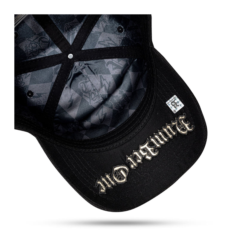 Boné Snapback Logo Verniz Gold Black