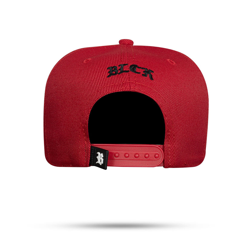 Boné Snapback Vermelho Zig Zag