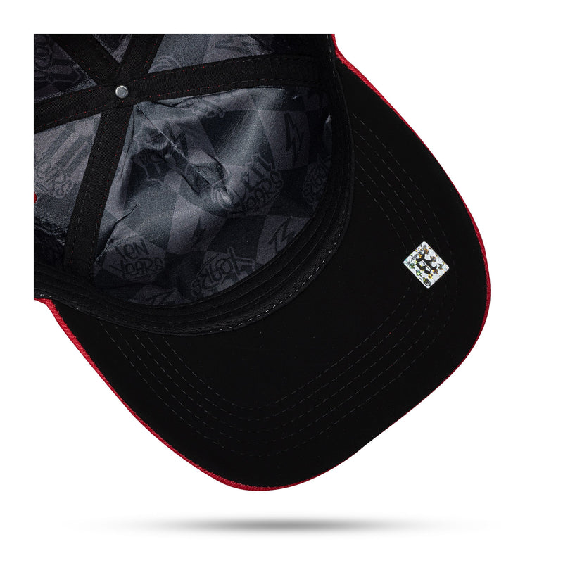 Boné Snapback Vermelho Zig Zag