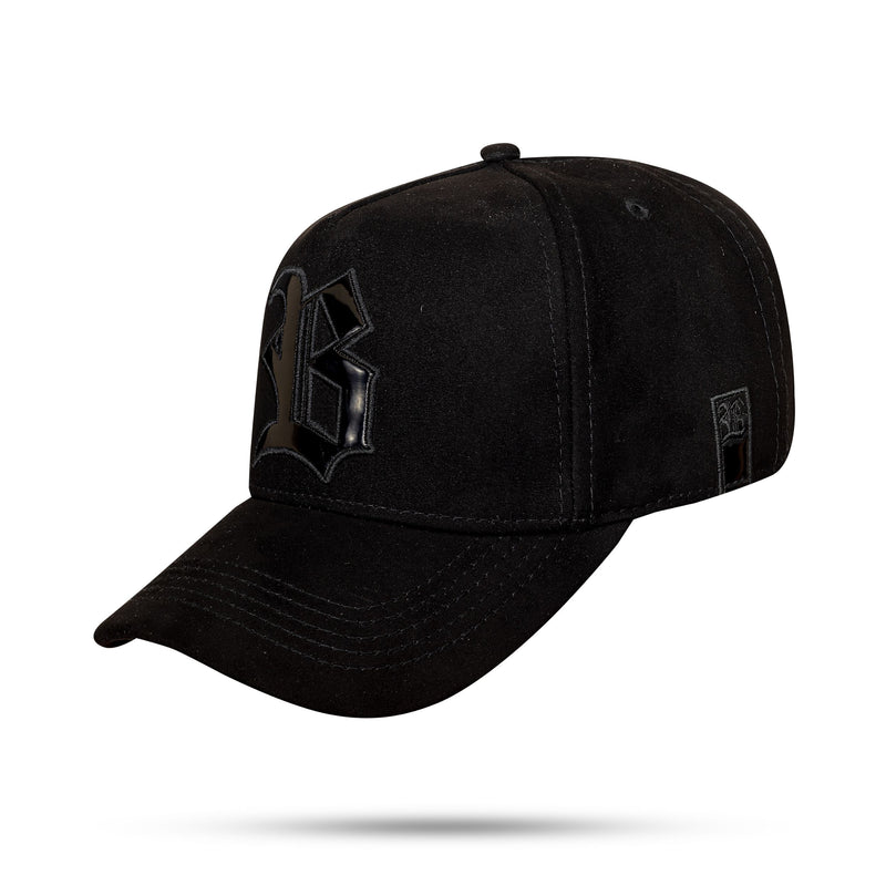 Boné Snapback Suede Preto Logo Black Piano