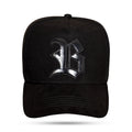 Boné Snapback Suede Preto Logo Black Piano