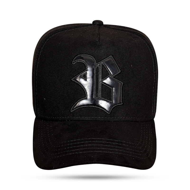 Boné Snapback Suede Preto Logo Black Piano