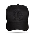 Boné Snapback Basic All Black Logo Contour