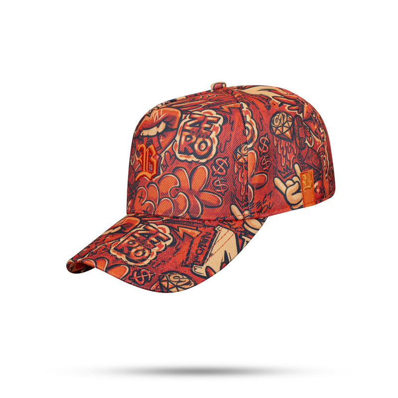 Boné Snapback Kids Print Orange