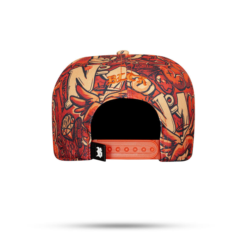 Boné Snapback Kids Print Orange