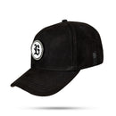 Boné Snapback Suede Preto Unique Metal Silver