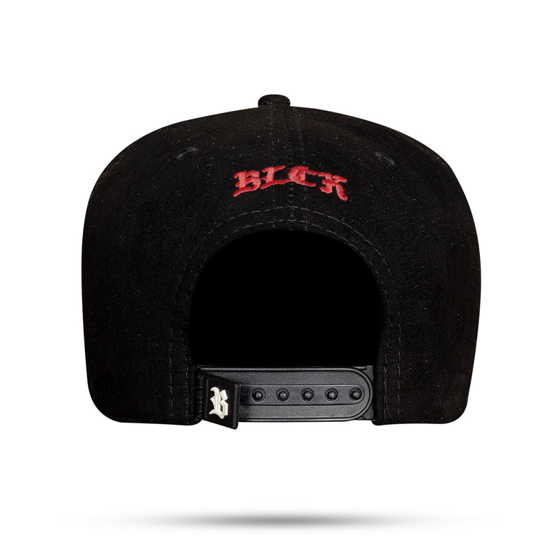 Boné Snapback Preto Suede USA