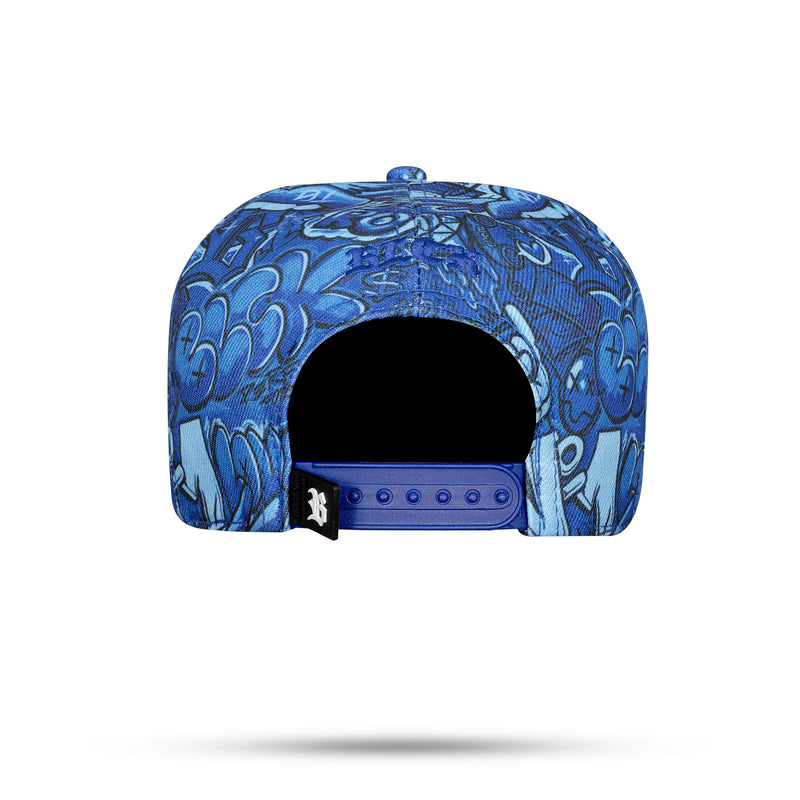 Boné Snapback Kids Print Azul Royal