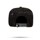 Boné Snapback Suede Preto Unique Metal Silver