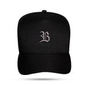 Boné Snapback Preto Logo B Chumbo