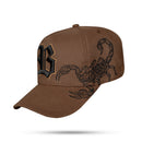 Boné Snapback Marrom Scorpion